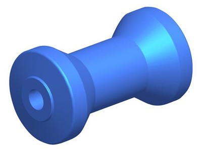 Talamex Keel Roller Polyurethane 125mm Ø72mm Bore 16mm 76751004