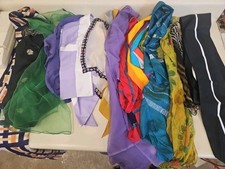 Vintage Lot Of 15 Scarves. Anne Klein, Sally Gee, Etc. ML4-6