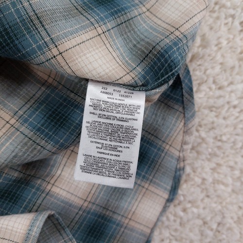Columbia Plaid Flannel Shirt XL 'Vapor Ridge III' Button Up, Green Long Sleeve - Picture 8 of 9