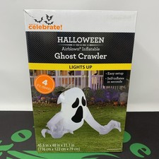 Ghost Crawler Halloween Airblown Inflatable 4 FT Deep Light Up Yard Decor