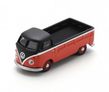 SCHUCO,VOLKSWAGEN T1 pickup orange and black, 1/87, SCH26778