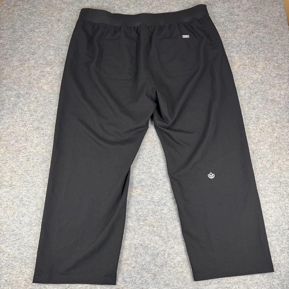 FIGS Livingston Classic Scrub Pants Black Womens 4XL Petite - Image 4 of 4