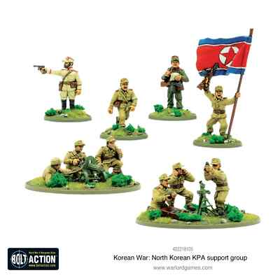 Bolt Action 402218105 NK KPA Support Group Korean War HQ  Weapon Teams 402218105