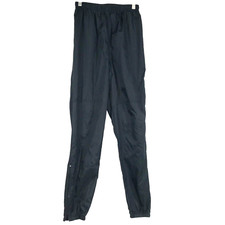 VINTAGE NIKE - WOMEN'S SMALL -BLACK 100 NYLON ACTIVEWEAR JOGGER PANTS