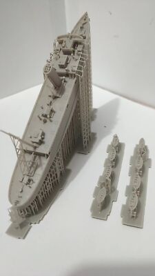 3D Printed 1/700 Small Passenger Ship Transport Ship Canterbur Model