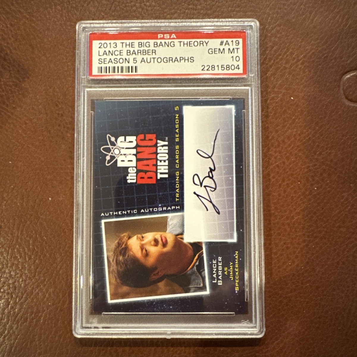 The Big Bang Theory Season 5 Autograph A19 Lance Barber