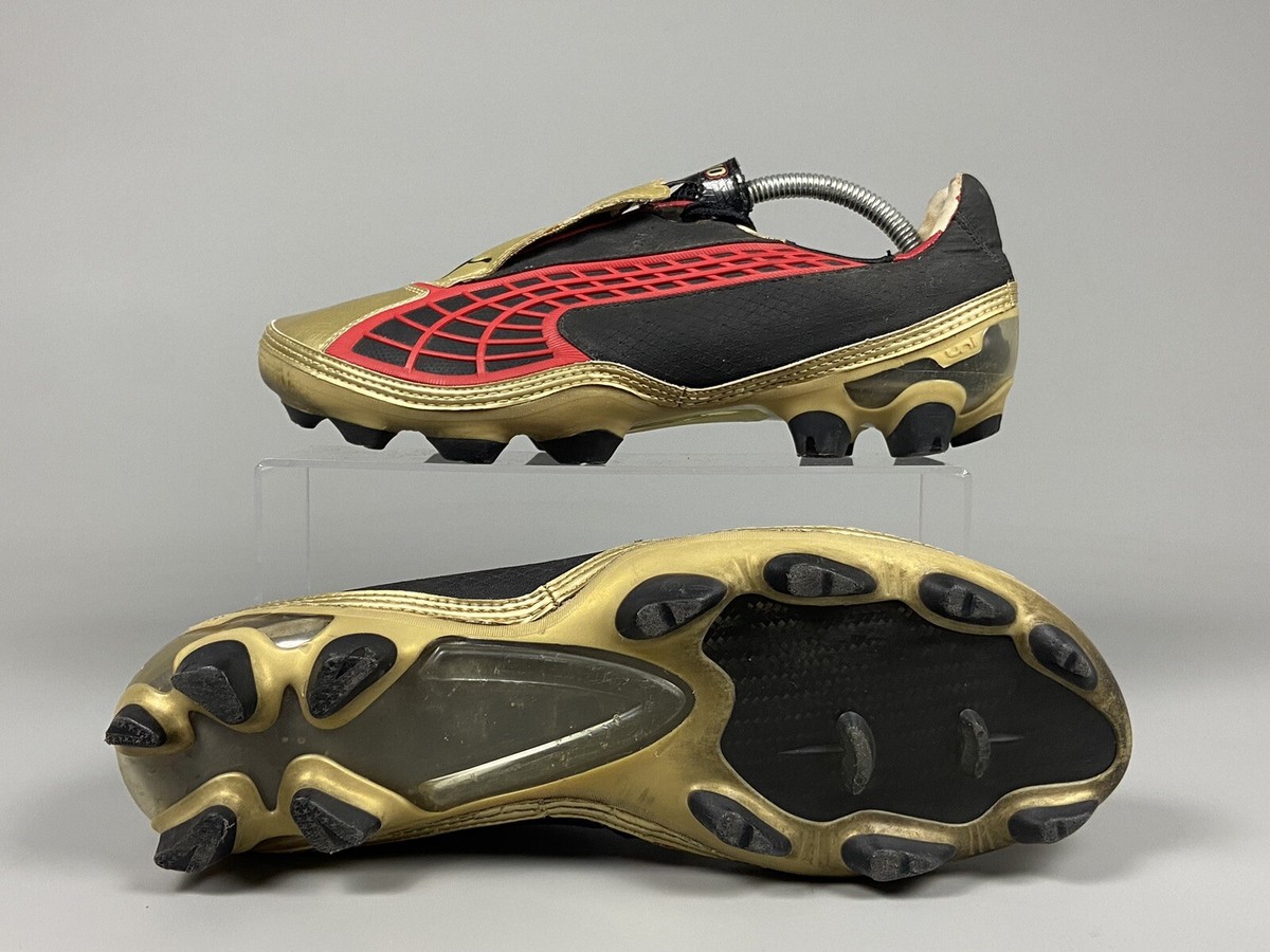 プーマ　v1.10 Puma V1.10 I FG US 5 Yellow Red vintage soccer cleats