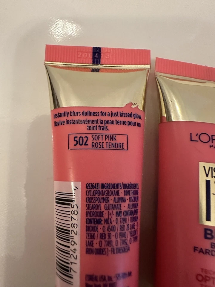 Румяна Loreal Visible Lift Blur 502 мягкие розовые 0,6 унции 3 штуки - Изображение 2 из 2