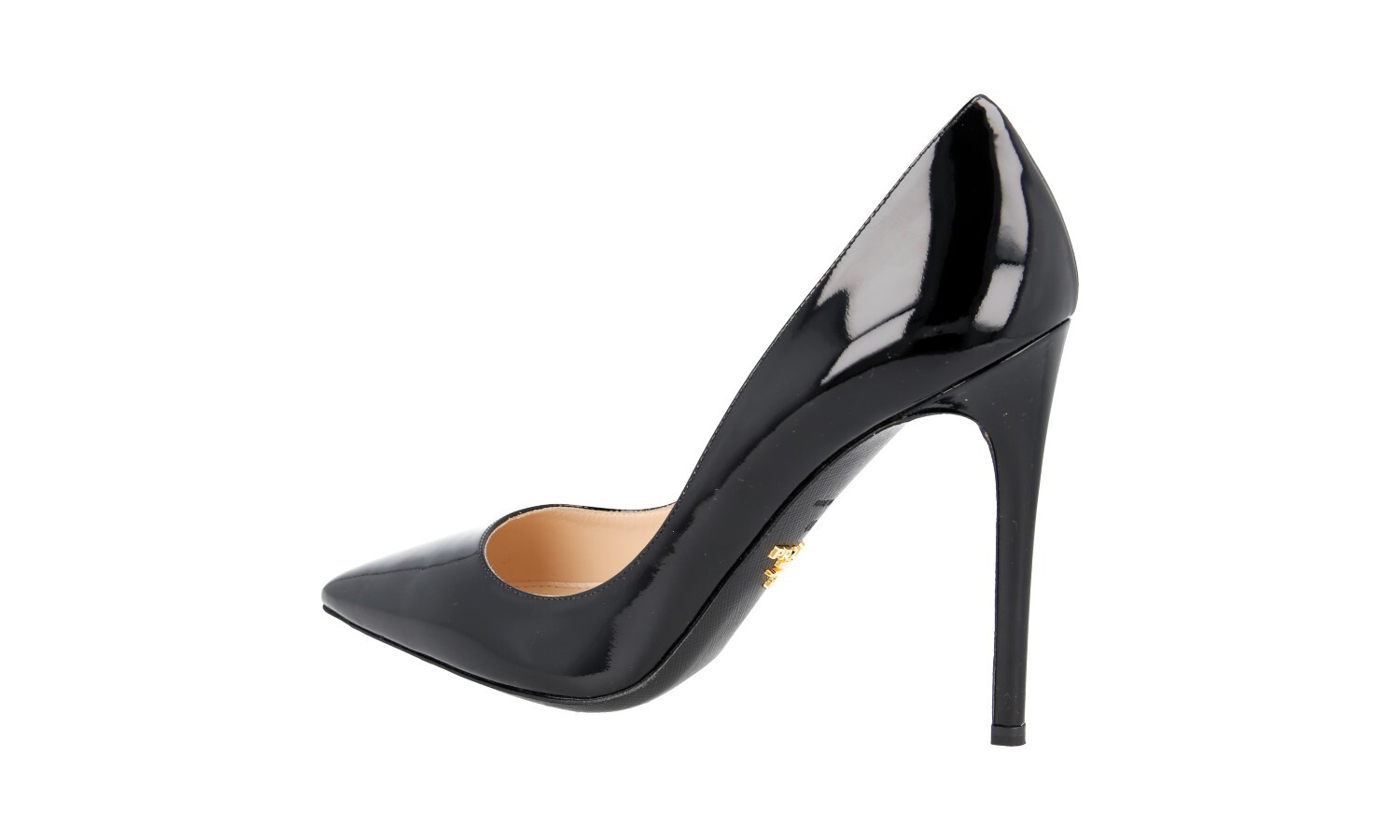 PRADA Patent Leather High Heels Stilettos Pumps 1I939F Black -  37 UK 4 image 4