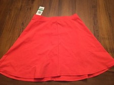 NWT Epic Threads Orange Coral Girls Size Large Stretch Skater Skirt