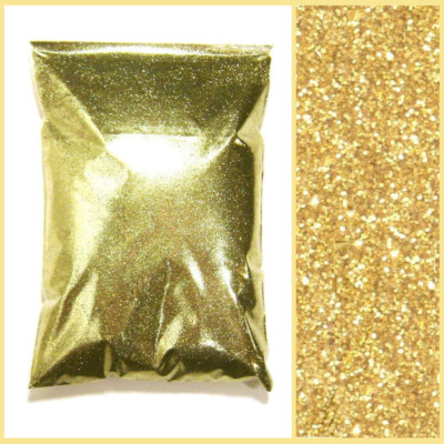 1 lb (454g) Fine Bright Gold .008'' Metal Flake - Profesional Paint Additive 