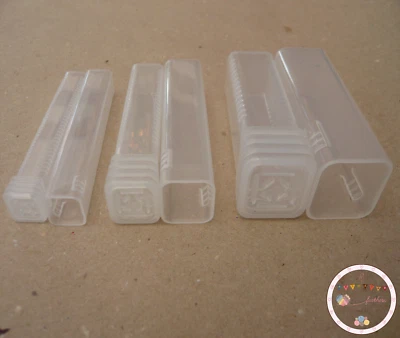 Heidifeathers® Small Plastic Tubes - 3 Different Sizes - Needle Felting Cases