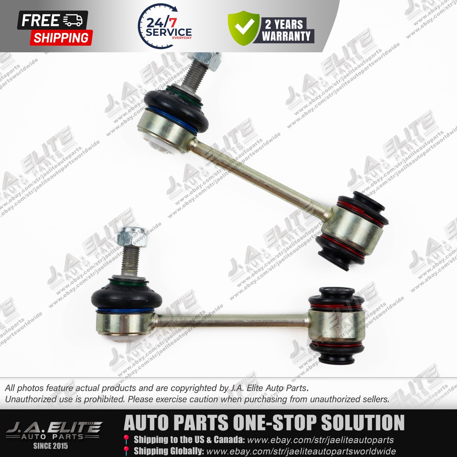 2 pcs Rear Sway Bars fit Maserati Ghibli Quattroporte (2014+) 670002744