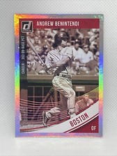 2018 ANDREW BENINTENDI DONRUSS MLB #169 CAREER STAT LINE #D/353 SP CARD RED SOX