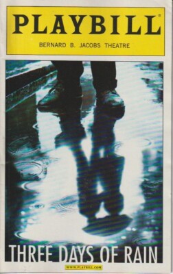 Playbill Three Days of Rain June 2006 N1 KL2724