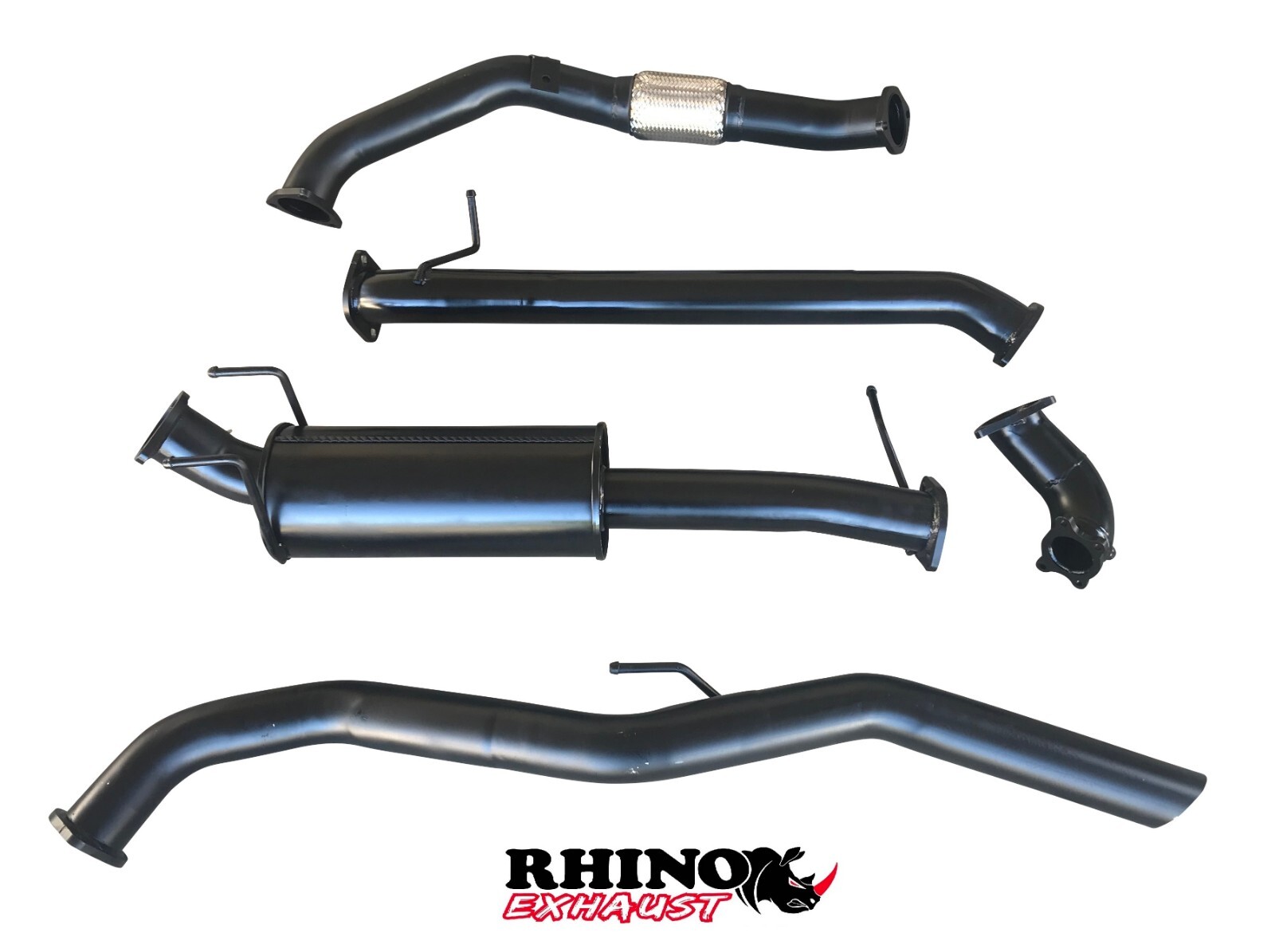 3 INCH RHINO EXHAUST NO CAT WITH MUFFLER FOR MAZDA BT50 BT50 3.0L FULL