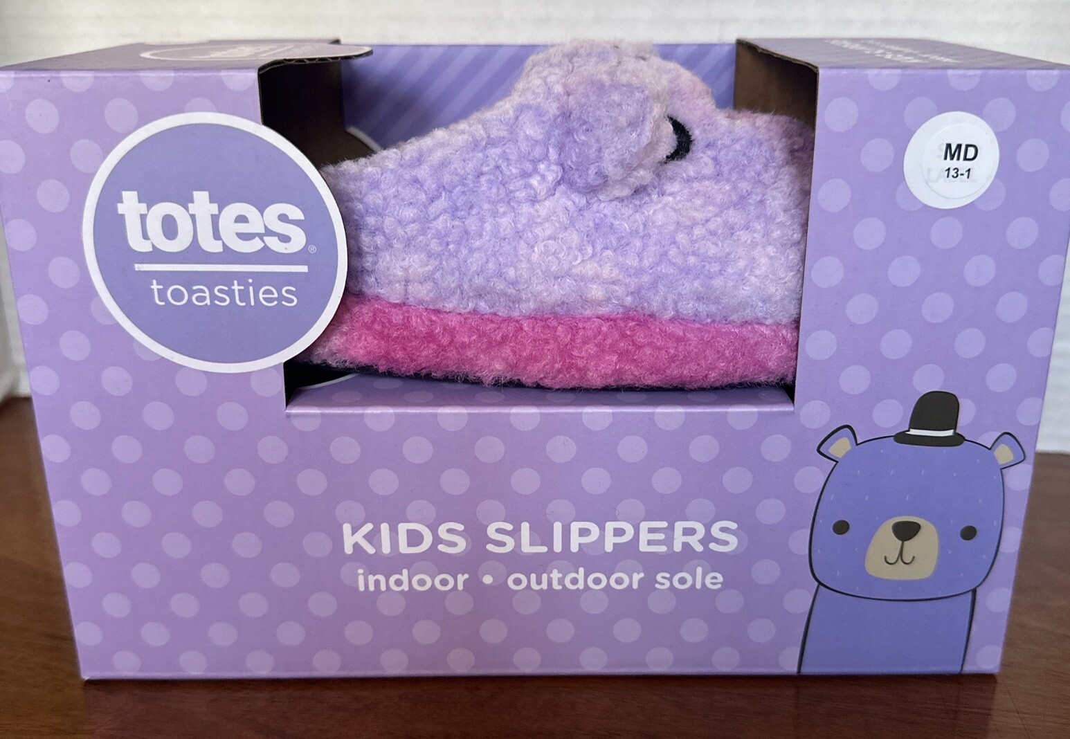 SAOLA Totes Toasties Ciabatte Bambini Tg Med 13 1 Suola Interno Esterno Cardo Orso