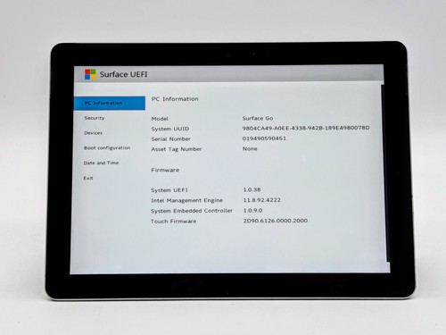 Surface Go 10" 1800 x 1200 Touch PENTIUM 4415Y 4GB W10P IRCam - Picture 15 of 16