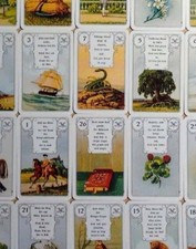 Lenormand Wahrsagekarten Rote