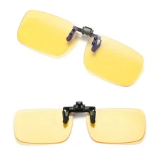 Gaming Glasses Clip On Lens Anti Glare Blocking Blue Light Filter Eyeglasses