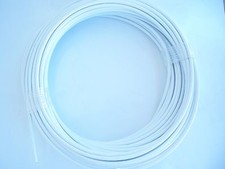 WHITE Vinyl Coated Cable Wire Rope, 1/8"- 3/16", 7x7, 100 ft coil