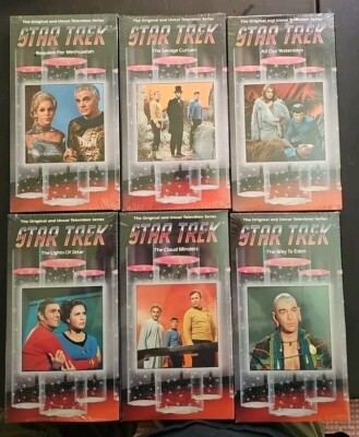 Lot Of 6 Star Trek Ep 73-78 VHS SEALED Watermark Paramount NO BARCODES Shatner 