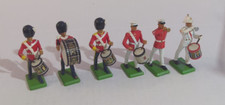 BRITAINS Marching Band Soldiers Lead Toy Set Of 6 Lot H