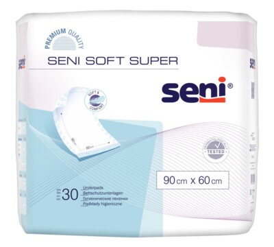 Seni Soft super 60 x 90 cm Bettschutzunterlagen bei Inkontinenz Unisex 30er Pack