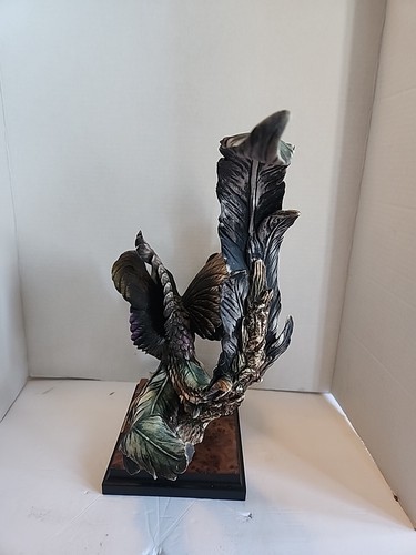 Vntg Giuseppe Armani BIRD OF PARADISE 1990 No COA/BOX Capodimonte Italy Pic/Desc - Picture 9 of 24