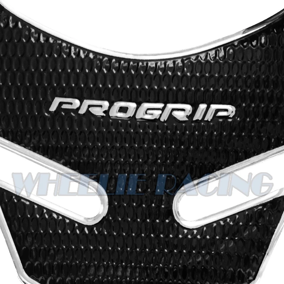 ALMOHADILLA CROMADA PARA TANQUE DE COMBUSTIBLE PRO GRIP + LOGOTIPO HONDA 3D DE 6" + PEGATINA EMBLEMA CARENADO CARTA Foto 4 de 4