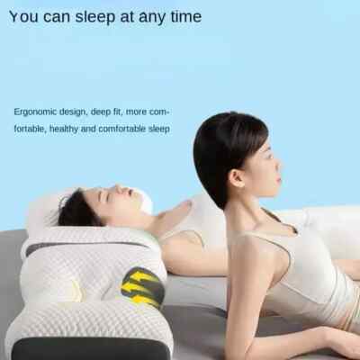Oreiller SPA Fibre Soja Orthopédique Massage Cervical | Aide Sommeil