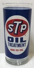 Scarce Nice Vintage ACL 1960'S STP OIL Can Advertisign DRINKING GLASS Sign Gas