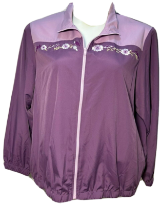 Pc BLAIR Women's 2XL (XXL) Track Suit Jacket Pants Lilac