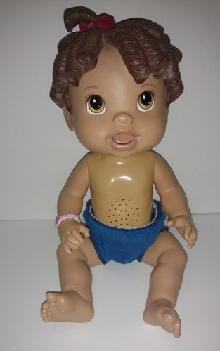 Hasbro Baby Alive All Gone Doll Hispanic DOESN39T WORK Brown Hair Eyes 2009