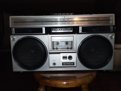 Rare Vintage Hitachi TRK 7250HC Cassette & Radio Boombox. Fully