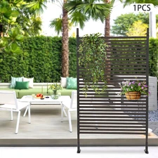 Metal Privacy Fence Screen Privacy Screen Panel for Patio Yard -43" W x 71" H