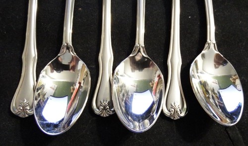 6 cucharas de cena mate Reed & Barton 18/8 acero inoxidable 7 1/8" ¡EXCELENTES! - Imagen 3 de 4