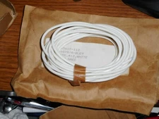 18 AWG  15ft Mil-Spec Wire M16878/4BLE9 PTFE WHITE Stranded Silver Plated Copper