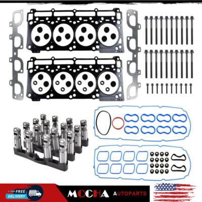 6.4 Hemi MDS Lifters Head Gaskets Kit for 2011-2015 Dodge Chrysler Jeep 6.4L V8