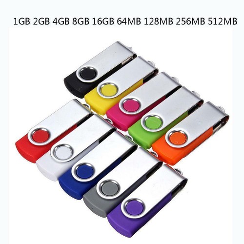 1-128G Swivel USB 2.0 Metal Flash Memory Stick Pen Drive Storage Thumb U Disk QW - Picture 8 of 22