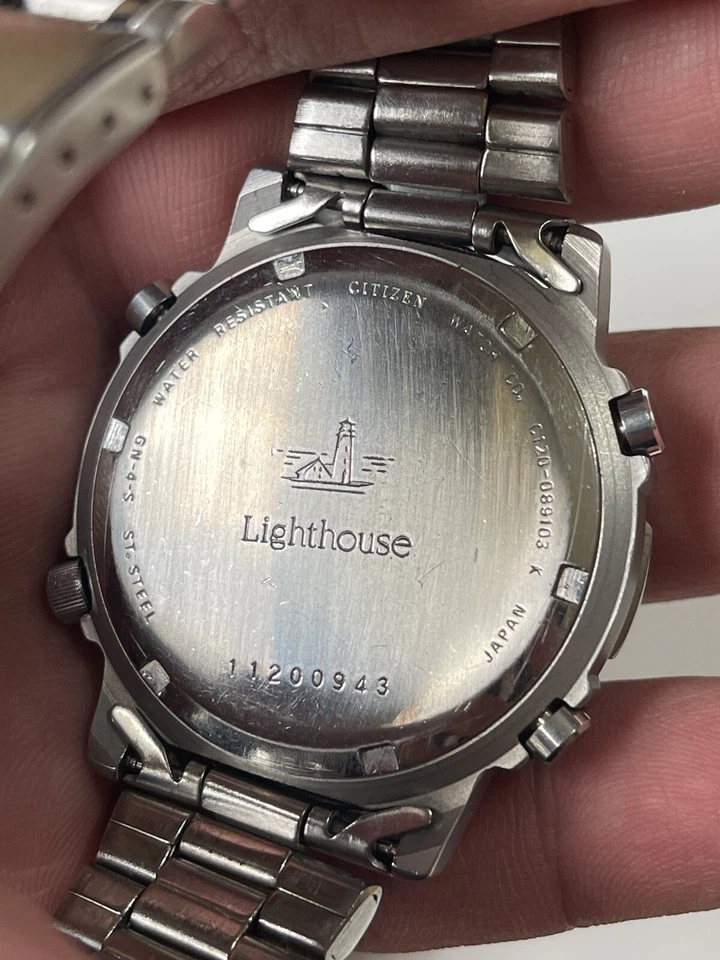 Reloj Citizen Lighthouse Dinamis C120 Ana-Digi Vintage 1991 raro Foto 4 de 4