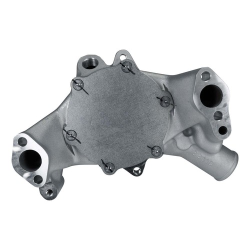 EDELBROCK 88110 VICTOR SERIES WATER PUMP LONG SATIN FINISH SB CHEV 283-400 V8 - Picture 3 of 4