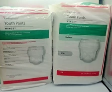 Cardinal Health Youth Pants Wings Unisex L/XL 2 packs Of Diapers Underwear (14)