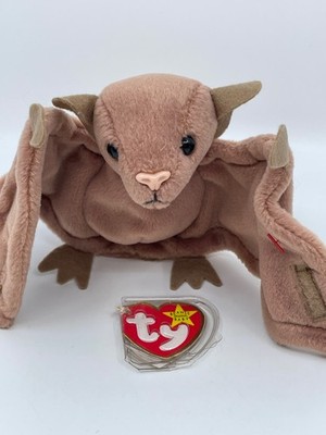 Ty Beanie Baby Batty The Bat Brown 8 Inch Plush Toy Retired Collectible
