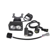 Headlight Kit for Dirtbike Motorcycle with LED Light Bar and Blue Light Switch