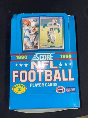 1990 Score NFL Football Player Cards Series 2 Complete Box W/36 Sealed Packs