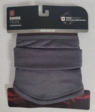 Swiss Tech Performance Gear Men's Gray Peak Stretch Face Cover Neck Gaiter