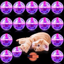 15 bolas luminosas para gatos cazan fantasmas, juguetes interactivos activados