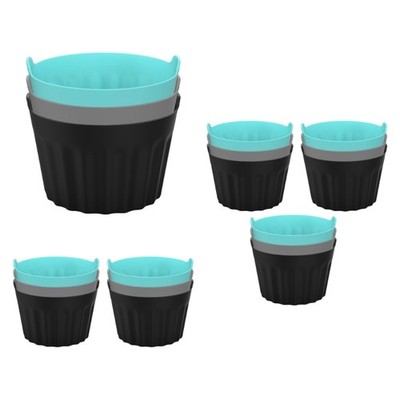 3/6/9Pcs Silicone Air Frying Machine Mold Baking Cake Egg Pie Molds Baking