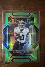 2021 Select Club Level Dez Fitzpatrick #272 Neon Green Die Cut 01/349 Titans